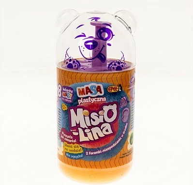 Masë modeluese Epee Misiolina, 2x50g, me 2 forma, portokalli dhe e verdhë