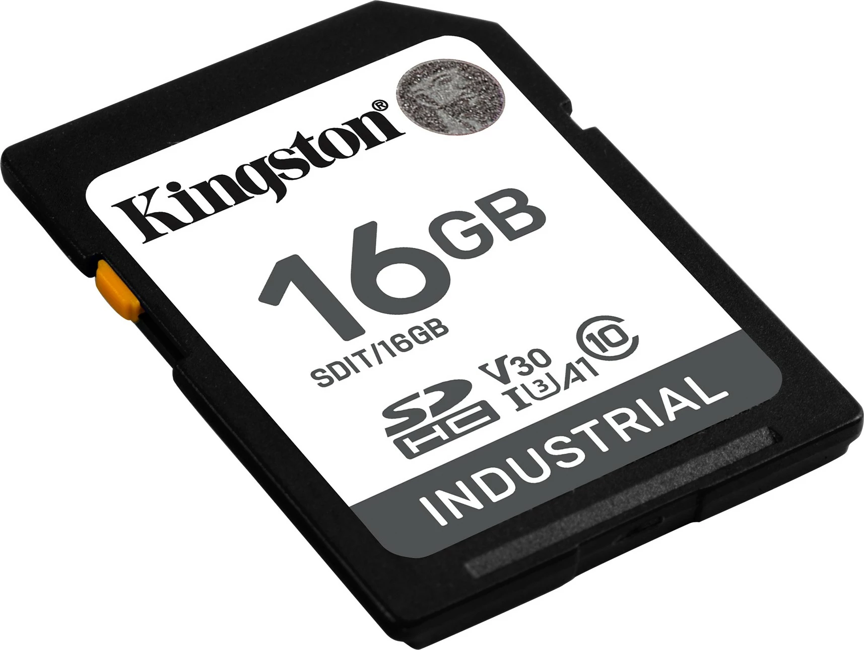 Kartelë SDHC Kingston 16GB Industrial, Class 10, UHS-I, e zezë