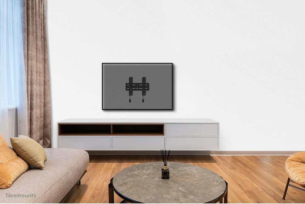 Mbajtës muri për TV Newstar WL30S-850BL12, fiks, 24-65 inç, çelik, i zi