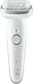 Epilator Braun Silk-épil 9 BR2-225328, 40 pinceta, MicroGrip, gri, bardhë