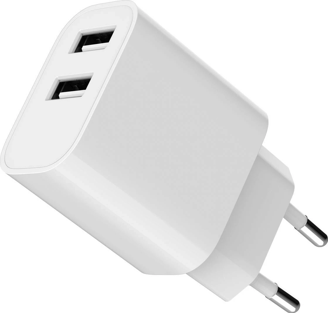 Karikues Gembird 2 x USB-A, 5V 2.4 A, i bardhë