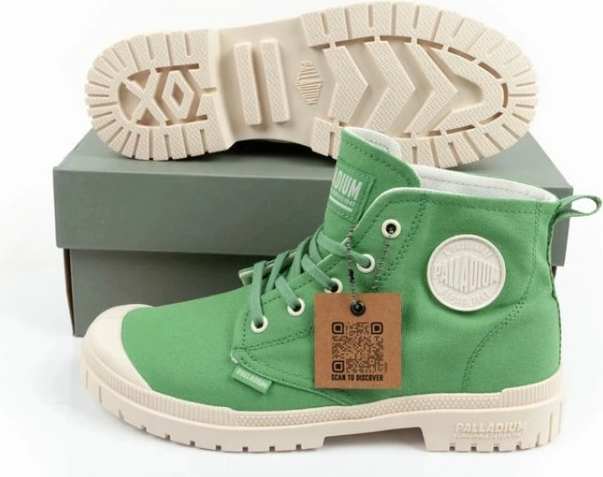 Këpucë për meshkuj Palladium, të gjelbra