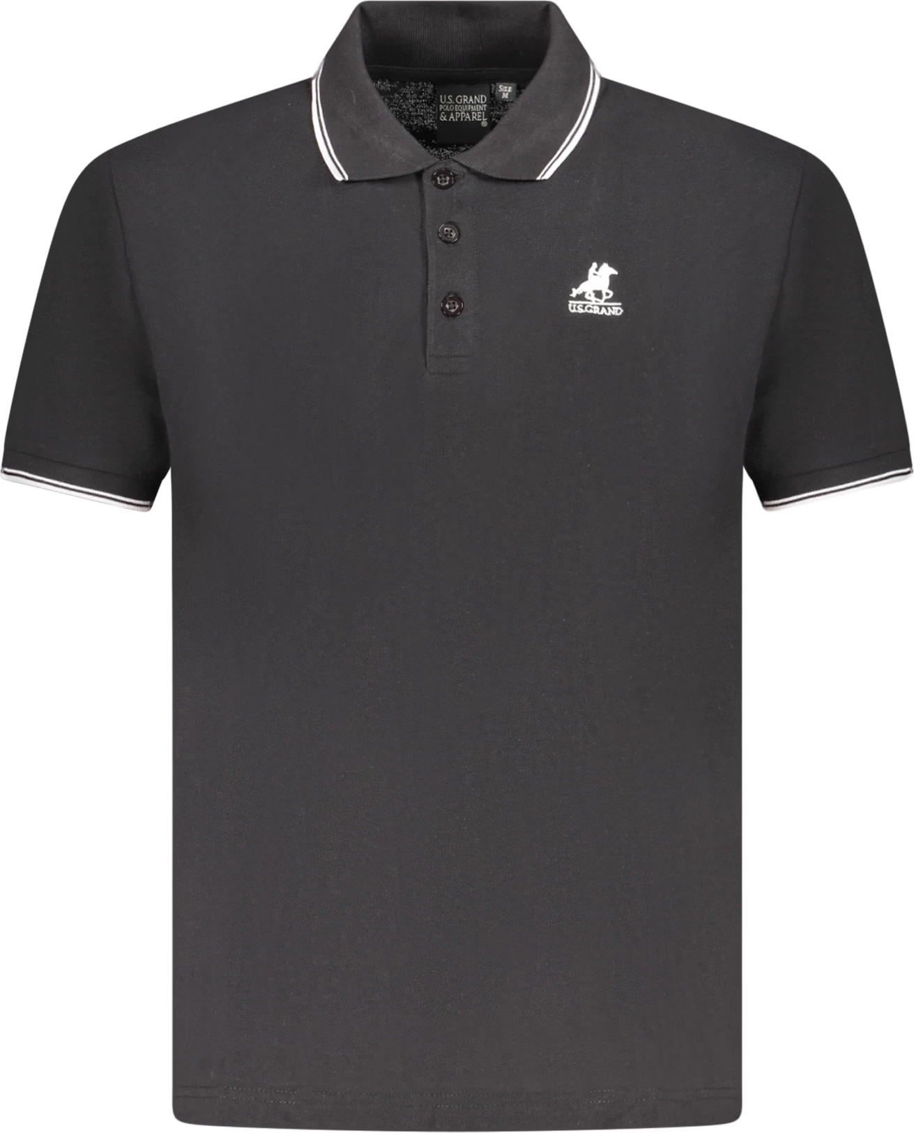 Maicë polo për meshkuj U.S. GRAND POLO, e zezë