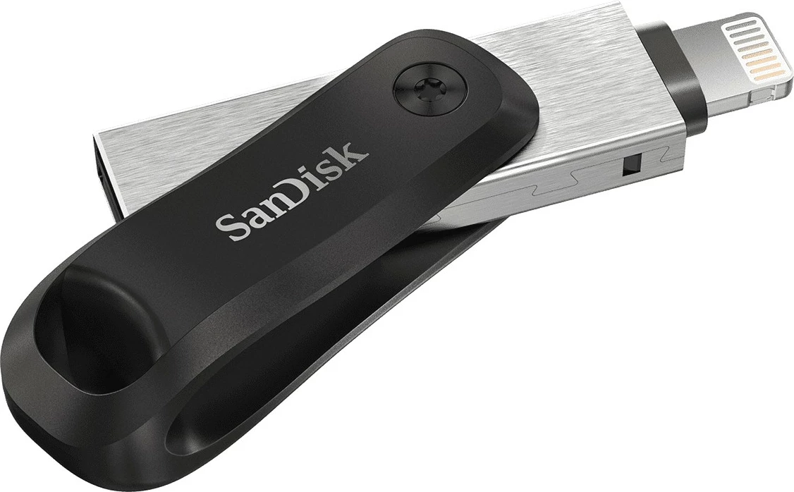 USB SanDisk iXpand, 64 GB, USB Type-A / Lightning, 3.2 Gen 2, i zi, argjendtë