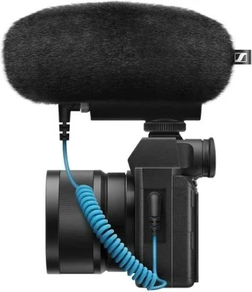 Mikrofon kondensator Sennheiser MKE 400, superkardioid, i zi