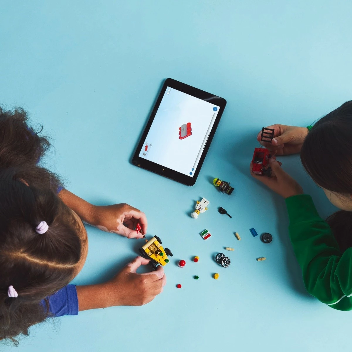 Set lodrash LEGO City Race Car, 60458, 70 pjesë, Pizza vs Fire Truck