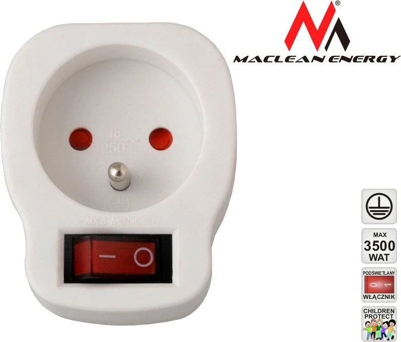 Prizë me ndërprerës Maclean MCE13, Bardhë