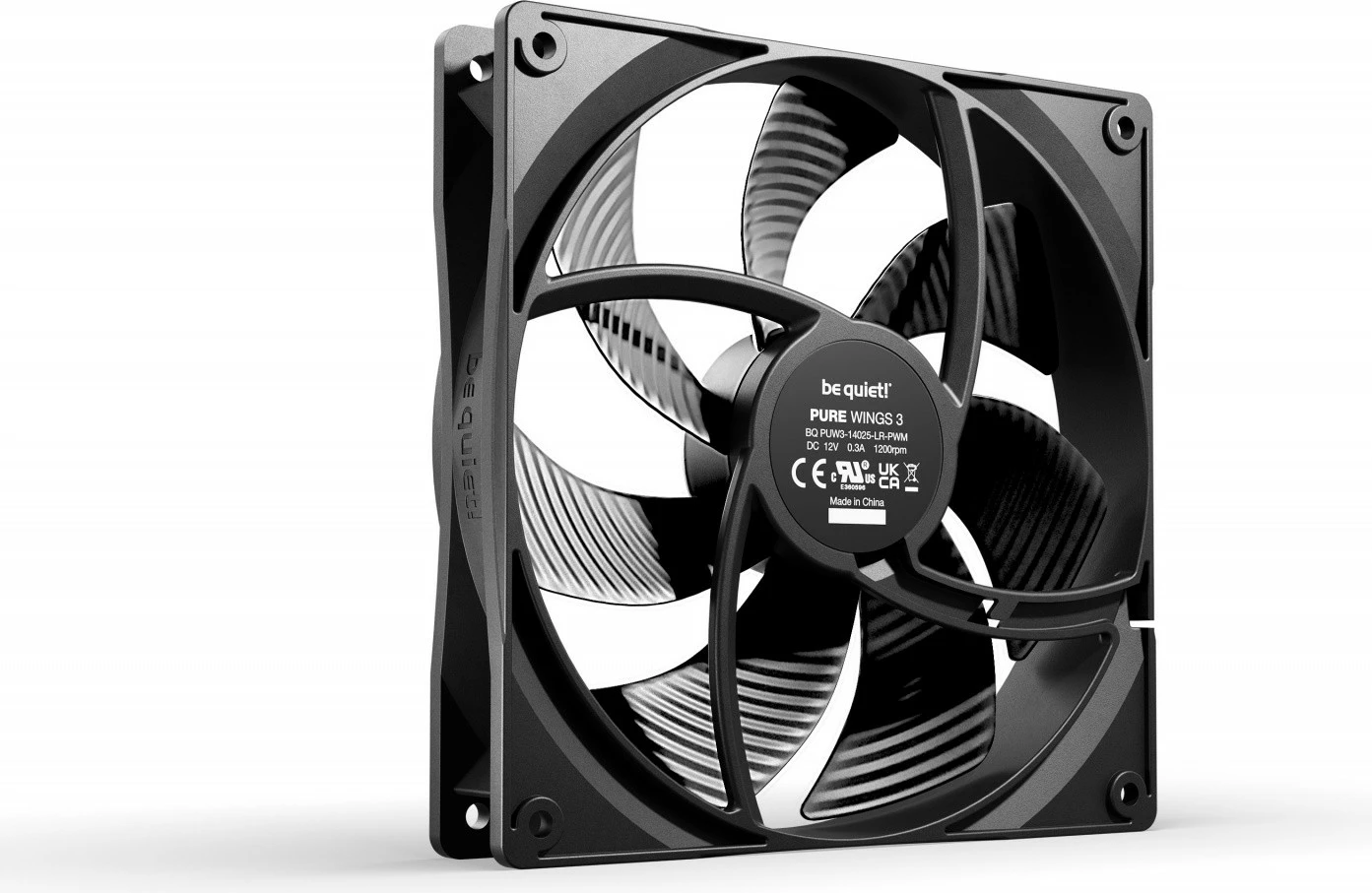 Ventilator kase Be quiet! Pure Wings 3, 140 mm, PWM, i zi