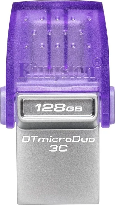 USB Kingston, USB Type-A/C 3.2 Gen 1, 64GB, vjollcë/ argjend