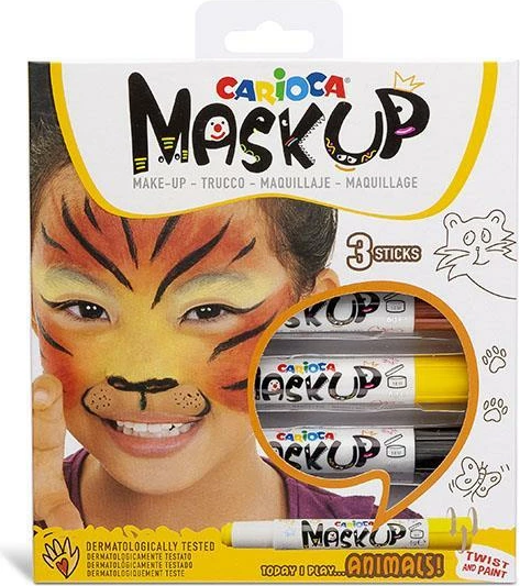 Set ngjyra fytyre Carioca Maskup, 3 Ngjyra