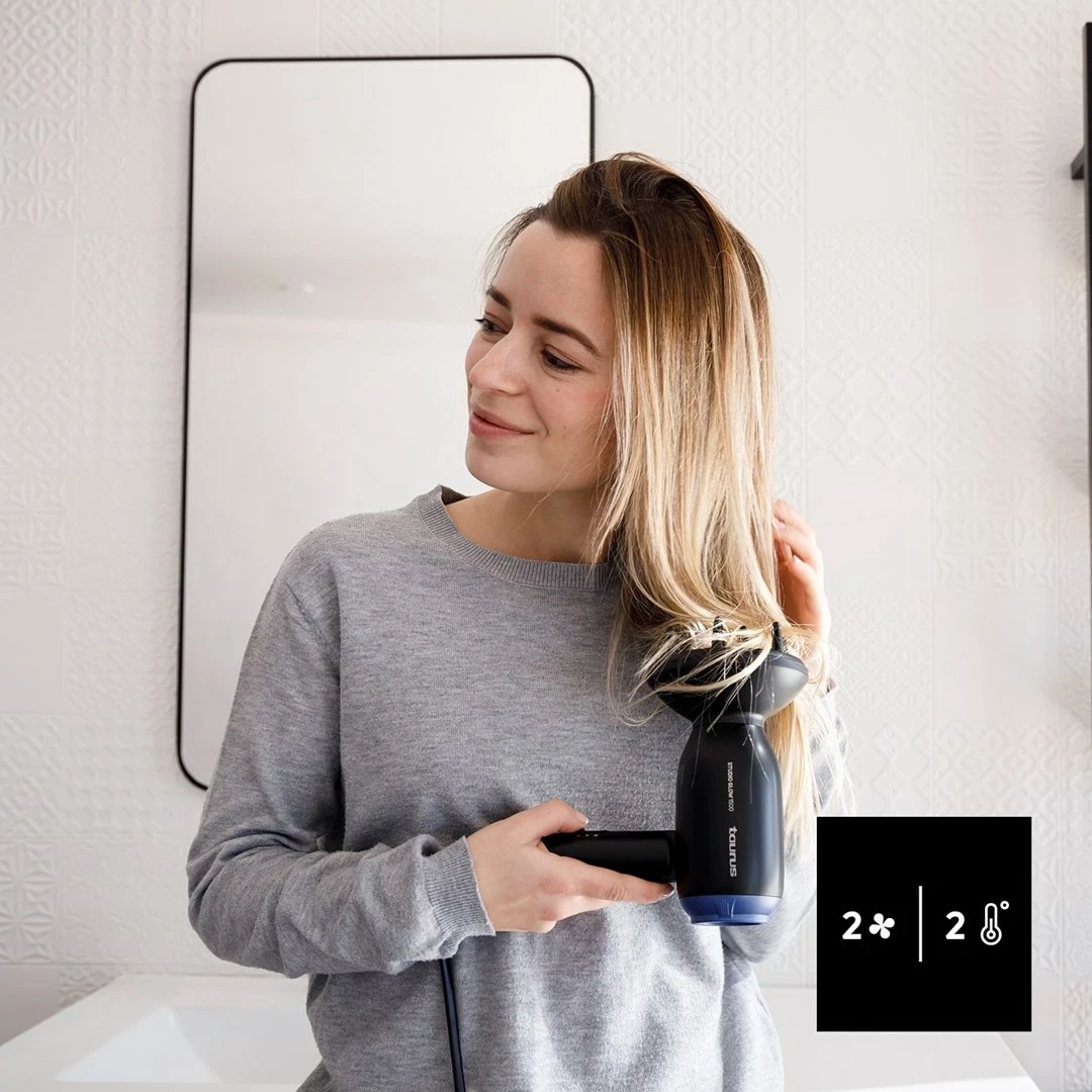 Tharëse flokësh Taurus Studio Glow 1500, 1400 W, e zezë