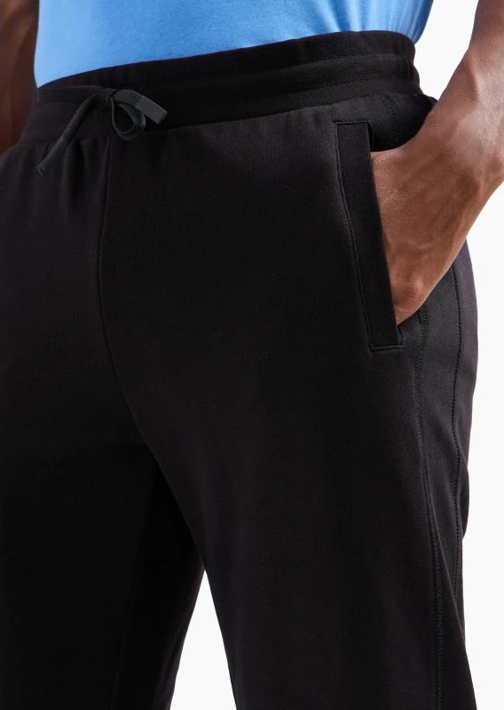 Pantallona sportive meshkuj Emporio Armani, të zeza