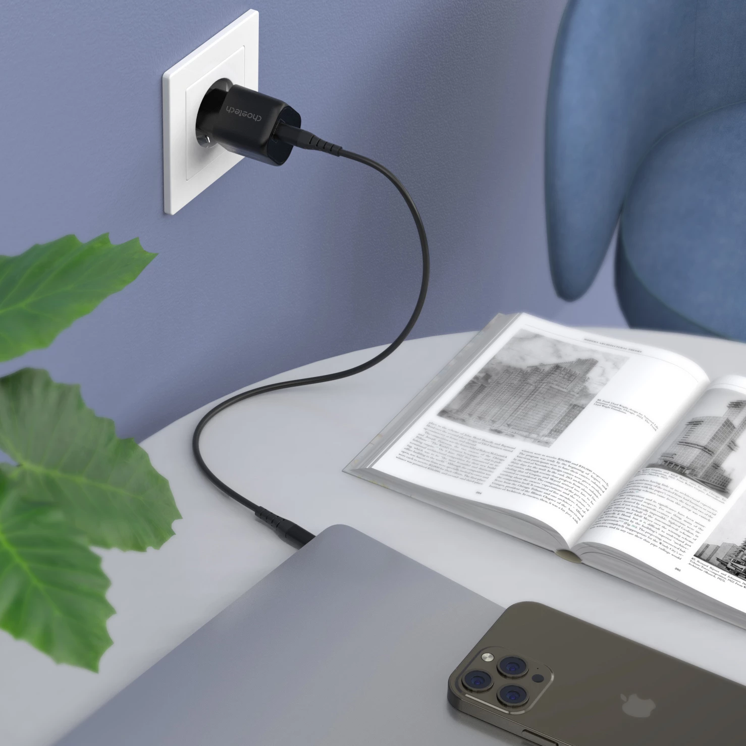 Karikues muri Choetech PD5007, GaN, USB-C, 30W, i zi