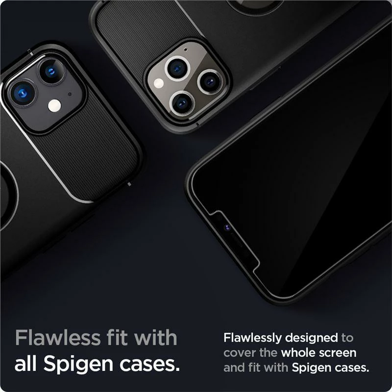Xham mbrojtës Spigen Glas.tR EZ Fit për iPhone 12 / iPhone 12 Pro, 2 copë
