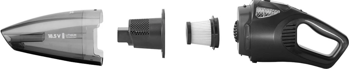 Fshesë dore Concept VP4380, pa kabllo, 0.45L, 18.5V, e zezë, me aksesorë