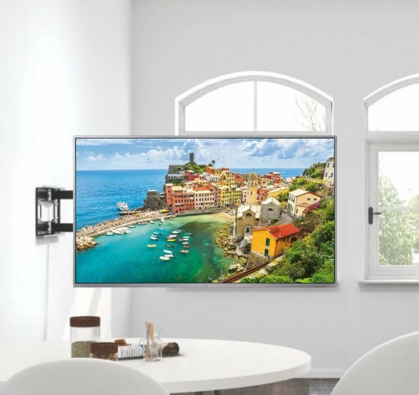 Mbajtës muri për TV Techly 362169, 43-80 inç, rrotullues, 50 kg, i zi