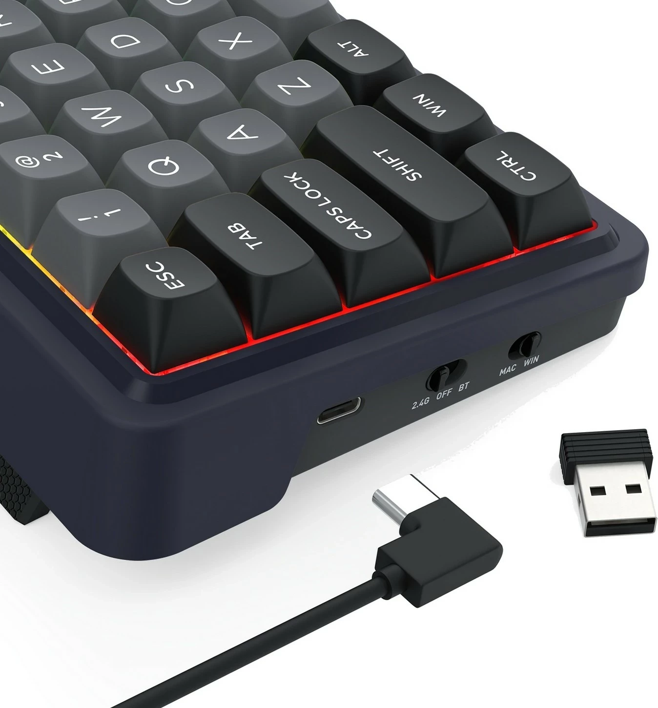 Tastierë Redragon Draconic V2 K730GB-RGB-PRO, 61 taste, RGB, wireless/wired, e zezë