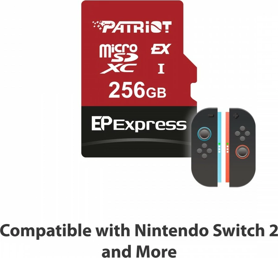 Kartelë memorie microSDXC Patriot EP Express 256GB, 800/600MB/s, e kuqe
