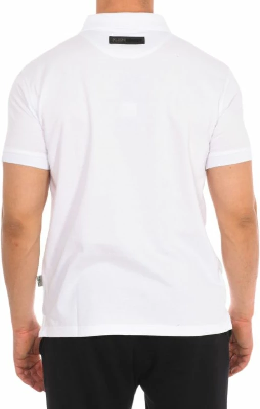 Maicë polo për meshkuj Plein Sport, e bardhë