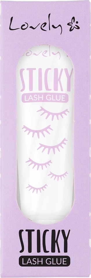 Ngjitës për qerpikë të rremë Lovely Sticky Lash Glue Vegan, bardhë, 7g