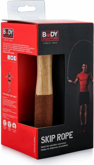 Litar për kërcim Body Sculpture me doreza druri