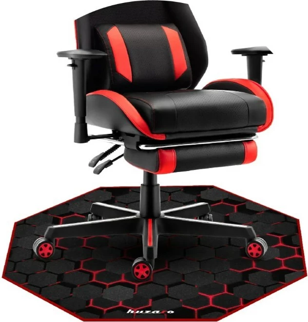 Tapet për karrige gaming Huzaro HZ-FLOORMAT 2.0, 1200x1200 mm, i zi
