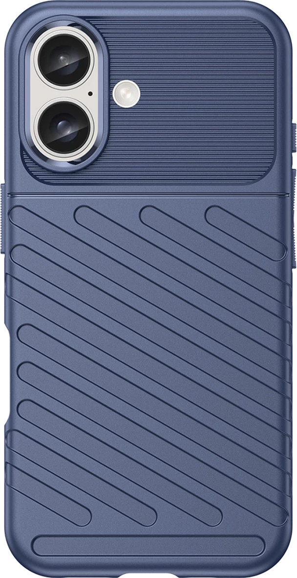 Mbështjellës Hurtel Thunder Case për iPhone 16 Plus, TPU, Blu