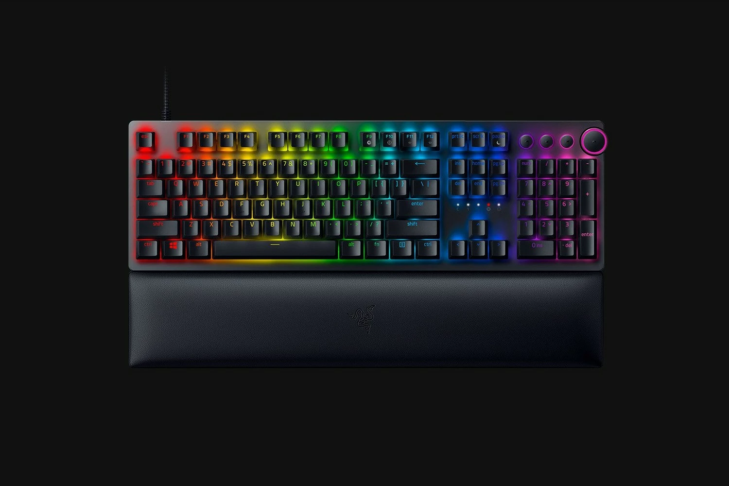 Tastierë Razer Huntsman V2, Wired, USB, RGB LED, e zezë