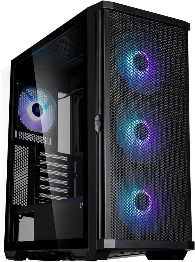 Kasë Zalman Z10 PLUS, ATX Mid Tower, 4x ARGB ventilatorë, E zezë