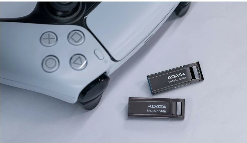 Pendrive Adata UR340, 128GB, USB 3.2 Gen1, e zezë