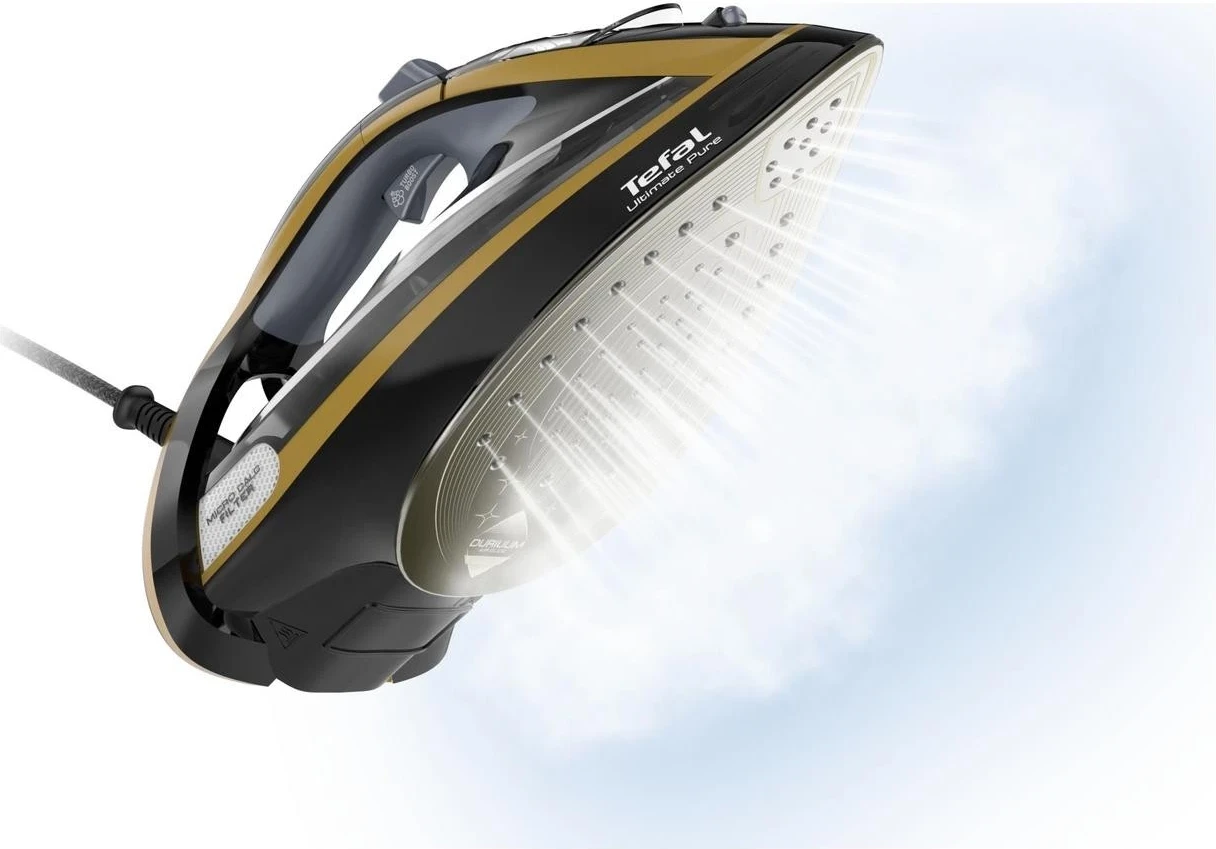 Hekurosje me avull Tefal FV9865 Ultimate Pure, e zezë