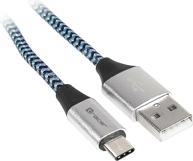 Kabllo USB Tracer TRAKBK46266, USB Type-C në USB Type-A, 1m, zi-kaltër