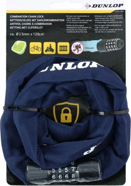 Zinxhir me kod për biçikletë Dunlop, navy blue