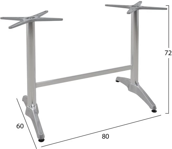 Baza alumini dyfishtë e kryqëzuar 48x48cm FH404