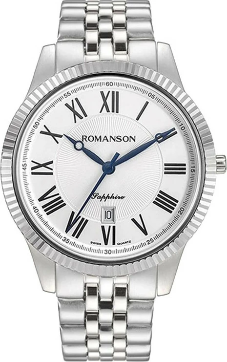Romanson Men's Classy Watch White Dial Roman Numerals
