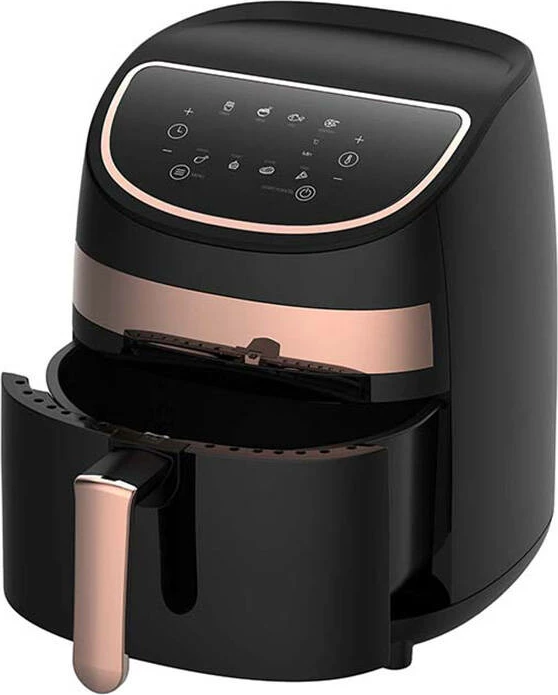 Air fryer Deerma DEM-KZ100, 3L, 1000W, e zezë me ari rozë