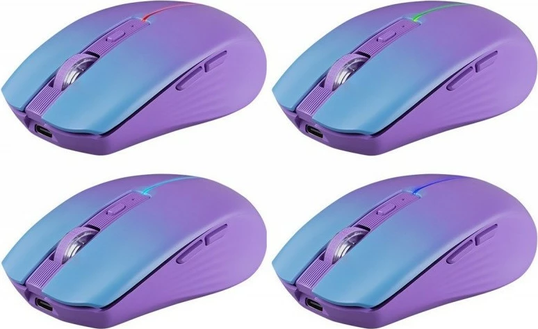 Maus pa tela Defender MM-301 Mystery, Bluetooth/USB, 1600DPI, Violet