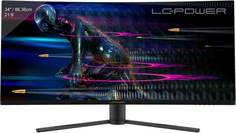 Monitor LC-Power LC-M34-UWQHD-165-C, 34", UltraWide Quad HD, i zi, i kuq