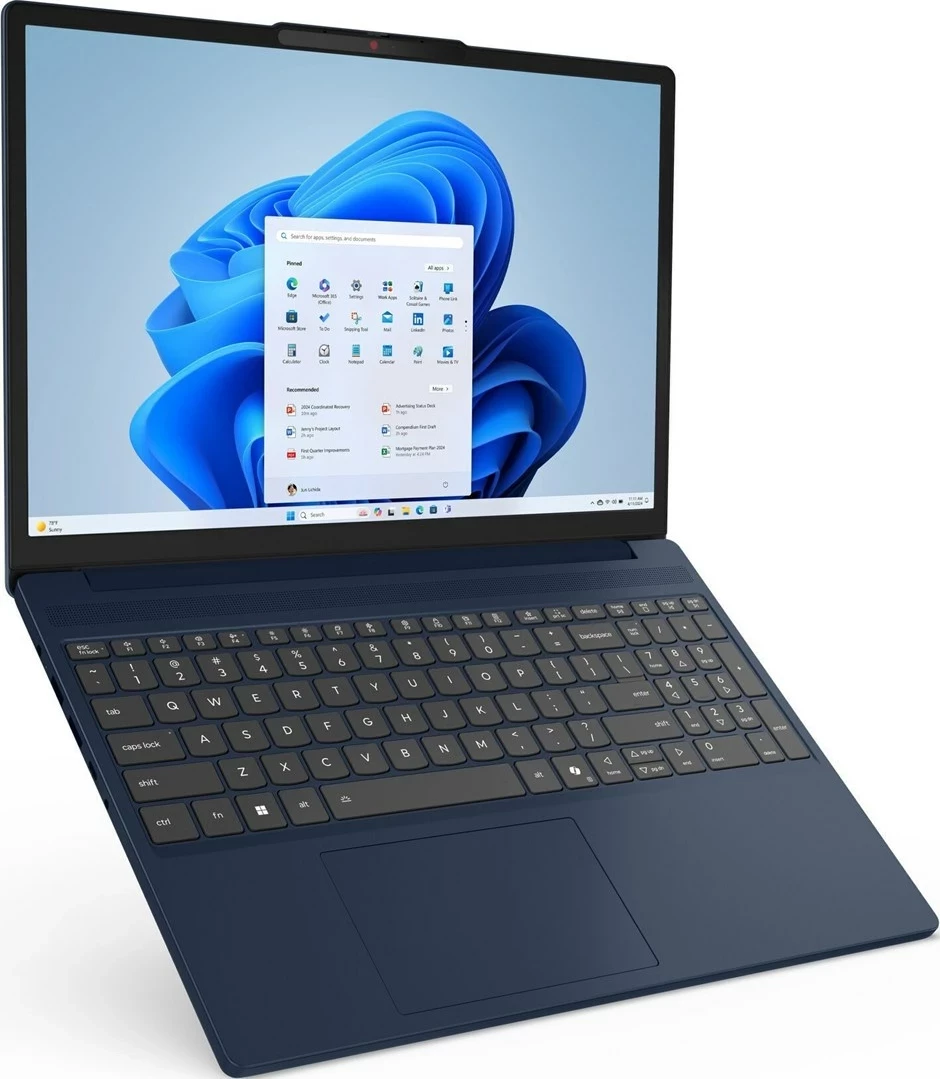 Laptop Lenovo IdeaPad Slim 5 15ARP10, AMD Ryzen 5 7533HS, 15.3", 16 GB RAM, 512 GB SSD, Cosmic Blue