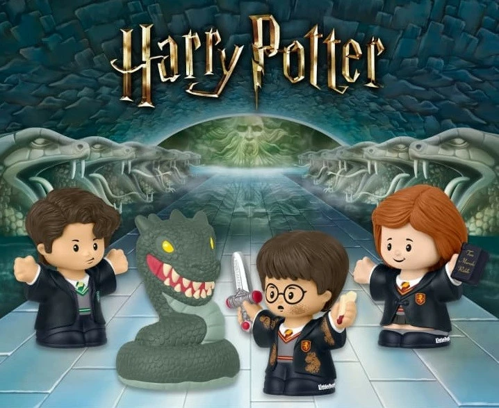 Set figurina Harry Potter Mattel Little People HVG46, 4 copë