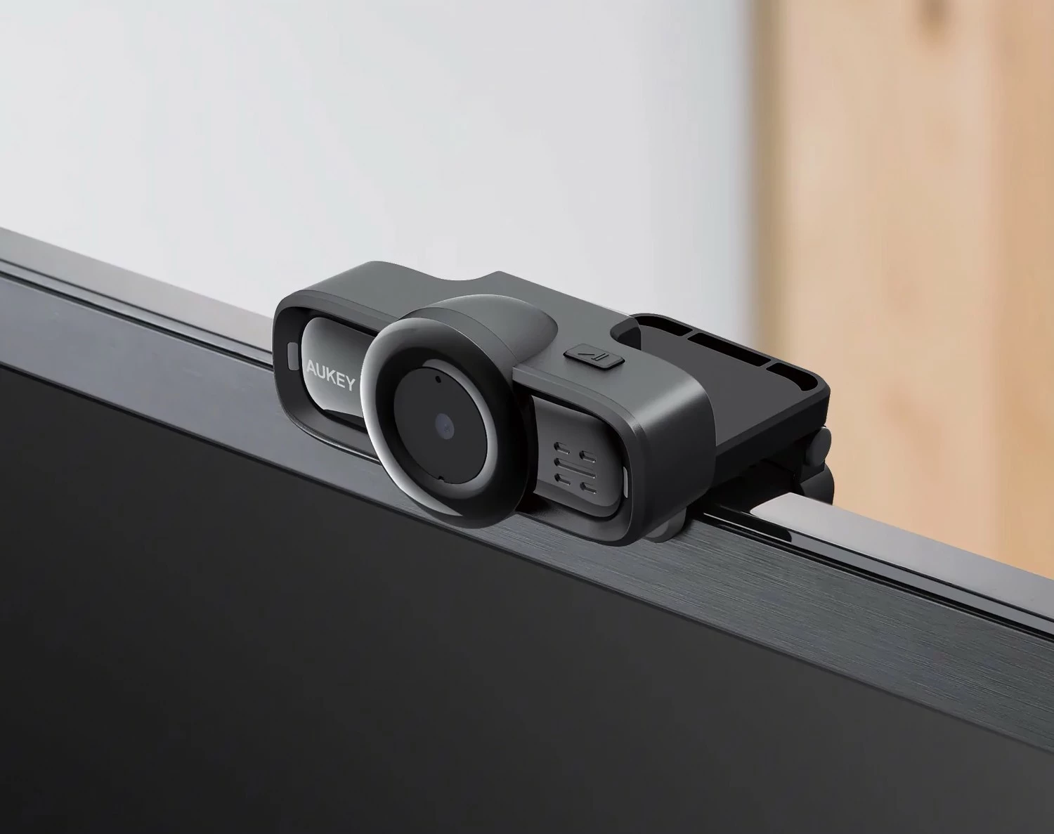 Webcam AUKEY PC-LM3, Full HD 1080p, Autofokus, Mikrofon stereo, E zezë