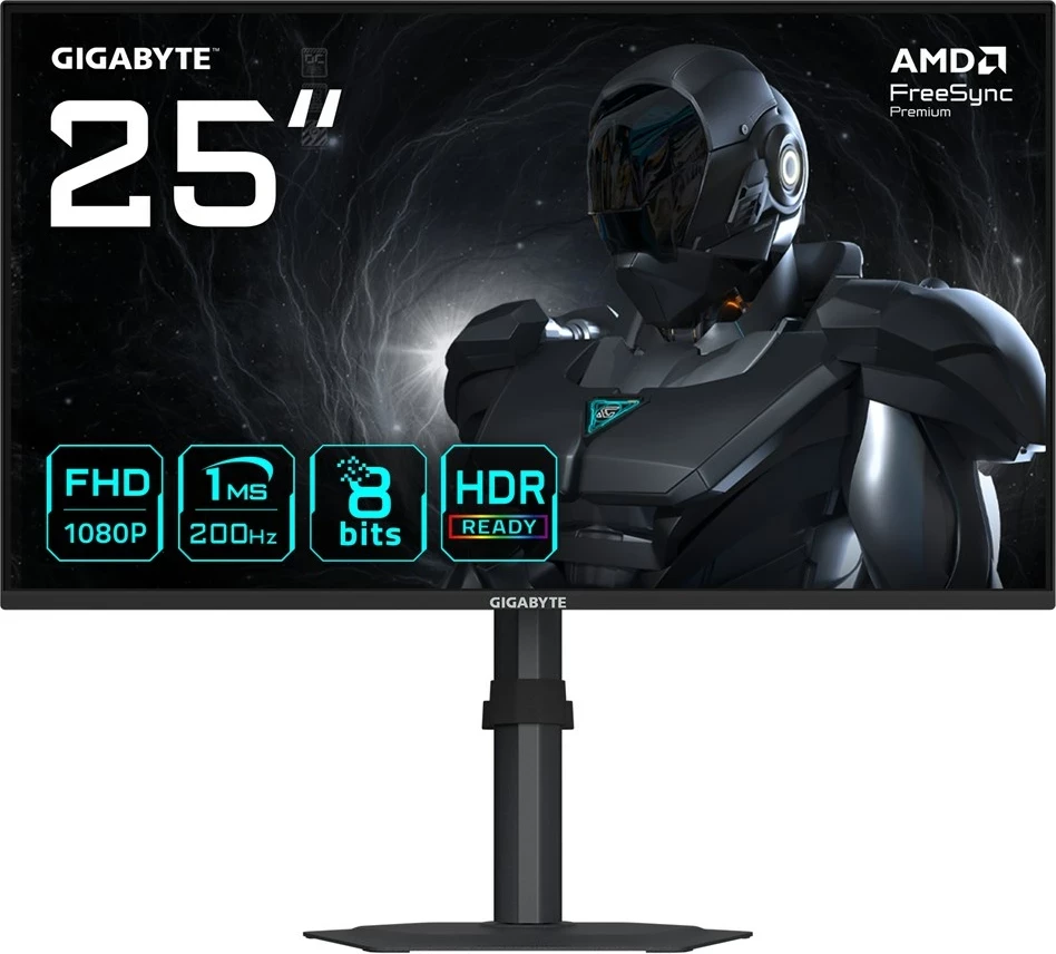 Monitor gaming Gigabyte G25F2, 24.5", FHD, 200Hz, 1ms, HDR, i zi