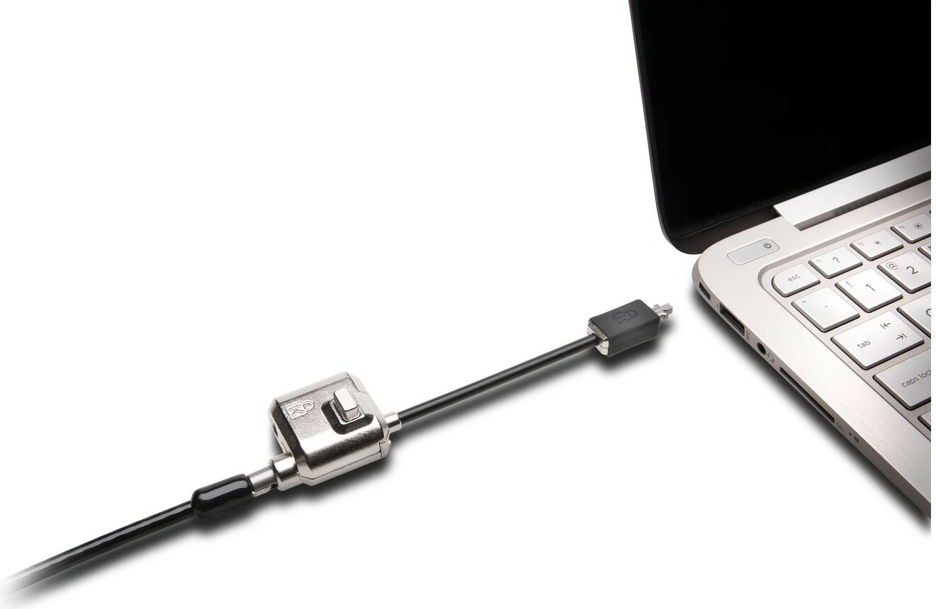 Kensington MiniSaver Lock, 1.8 m, çelës, çelik karboni, e zezë