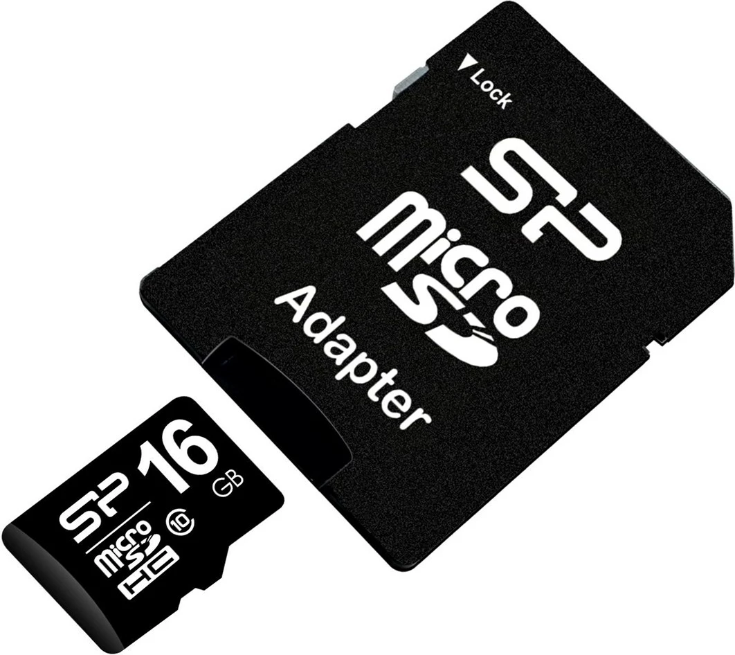Memory Card, Silicon Power,16 GB, MicroSDHC UHS-I Class 10