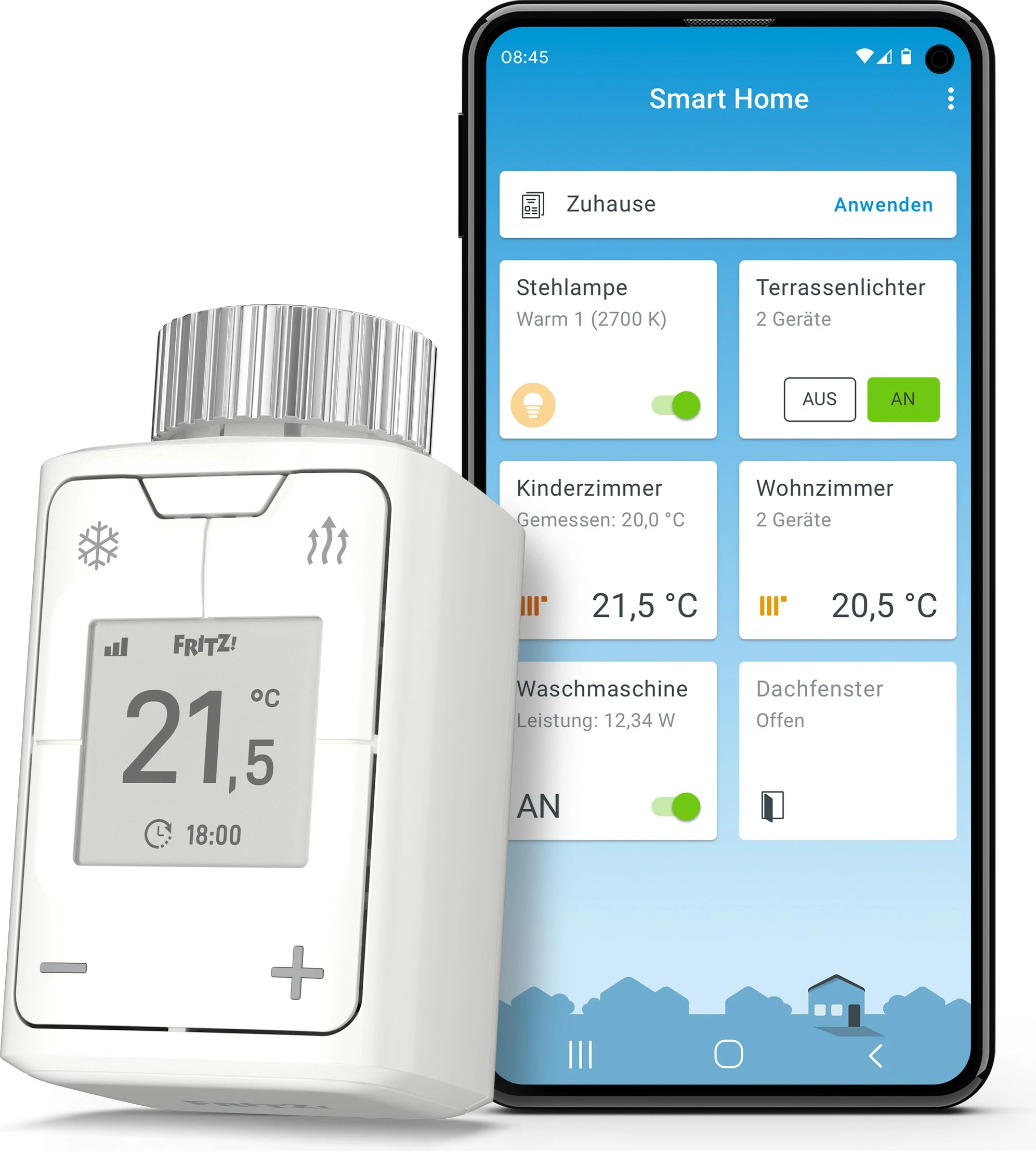 Termostat AVM FRITZ!DECT 302, i bardhë
