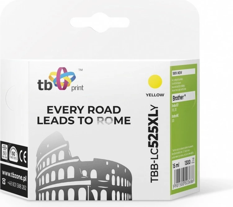 Toner TB Print TBB-LC525XLY për Brother, e verdhë