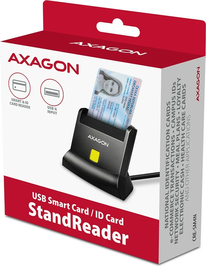 Lexues kartelash AXAGON CRE-SM4N, USB, 1.3m kabllo, i zi