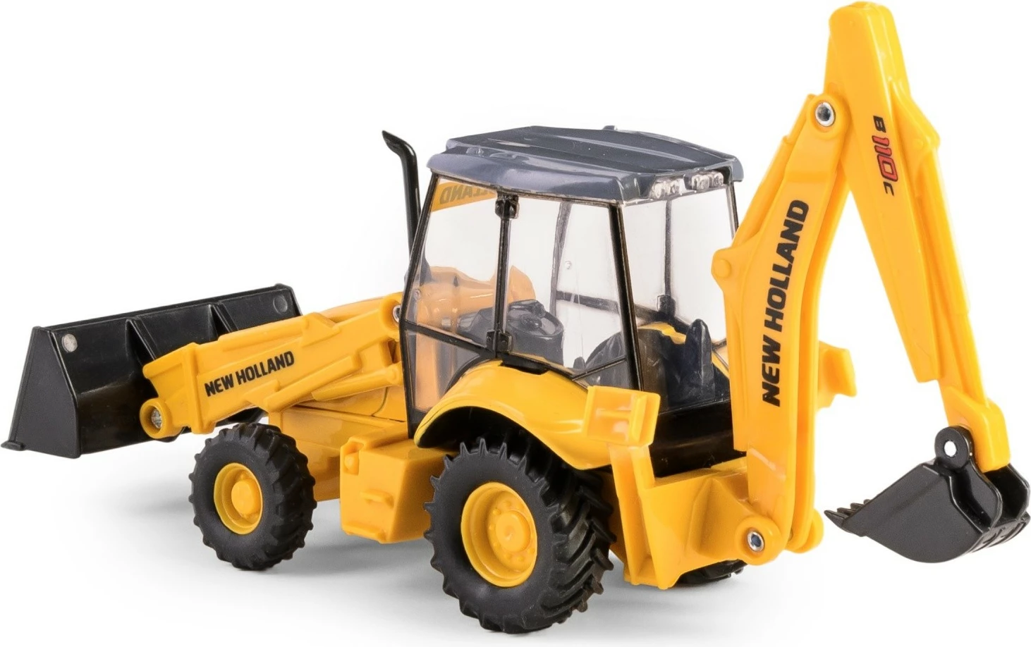 Lodër ekskavator Daffi Mini New Holland B110C, metal dhe plastikë, e verdhë