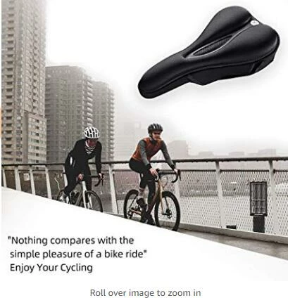 Mbështjellës sedilje biçiklete Rockbros LF047-S, silikon + memory foam, M, zi