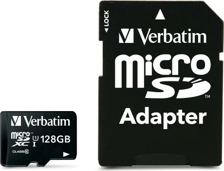 Kartelë MicroSDXC Verbatim 128 GB, Class 10, UHS-I, e zezë